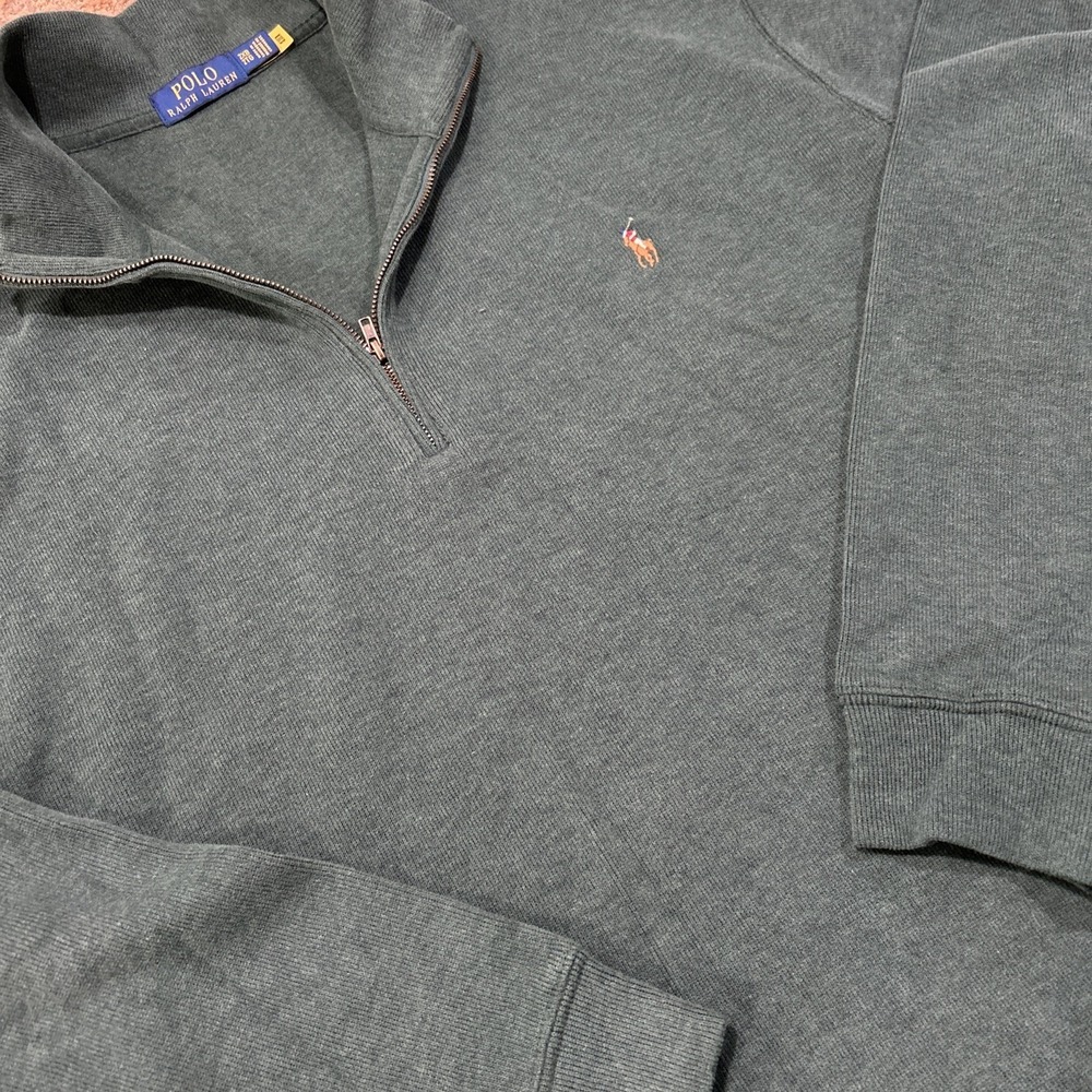 Men's Polo Ralph Lauren 1/4 Zip Pullover Sweater Size 2XB Preppy